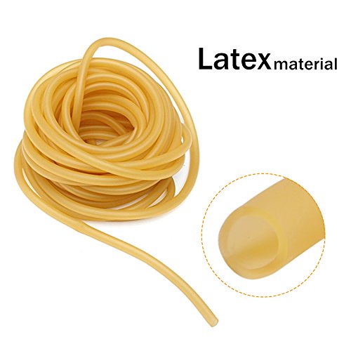 Banda de Goma de Látex Natural Manguera de Goma para Catapulta Tirachinas Tubo Quirúrgico Piezas Elásticas 6X9mm