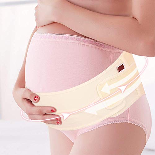 Banda para el vientre para el embarazo, cinturón de maternidad para apoyo pélvico e inferior de la espalda, aglutinante abdominal para aliviar el dolor de espalda durante (talla: XL)