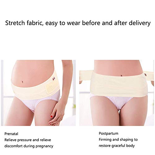 Banda para el vientre para el embarazo, cinturón de maternidad para apoyo pélvico e inferior de la espalda, aglutinante abdominal para aliviar el dolor de espalda durante (talla: XL)