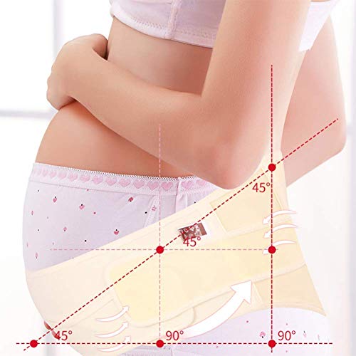 Banda para el vientre para el embarazo, cinturón de maternidad para apoyo pélvico e inferior de la espalda, aglutinante abdominal para aliviar el dolor de espalda durante (talla: XL)
