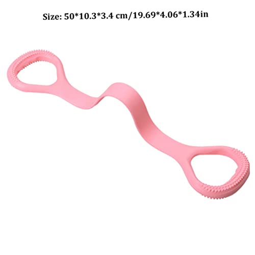 Bandas de Resistencia Brazo Atrás Entrenamiento de Estiramiento Cuerdas de Estiramiento Bandas Equipo de Ejercicio Fitness Resistencia Banda con Asas para el Rosa de Yoga