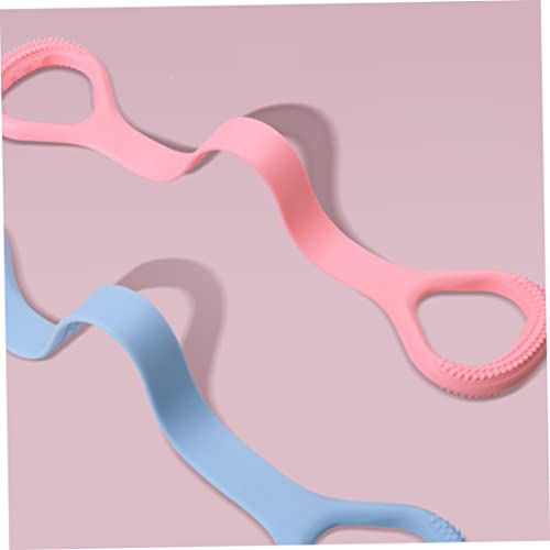 Bandas de Resistencia Brazo Atrás Entrenamiento de Estiramiento Cuerdas de Estiramiento Bandas Equipo de Ejercicio Fitness Resistencia Banda con Asas para el Rosa de Yoga