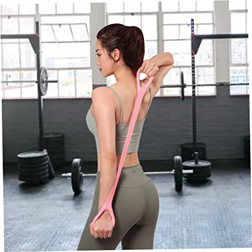 Bandas de Resistencia Brazo Atrás Entrenamiento de Estiramiento Cuerdas de Estiramiento Bandas Equipo de Ejercicio Fitness Resistencia Banda con Asas para el Rosa de Yoga
