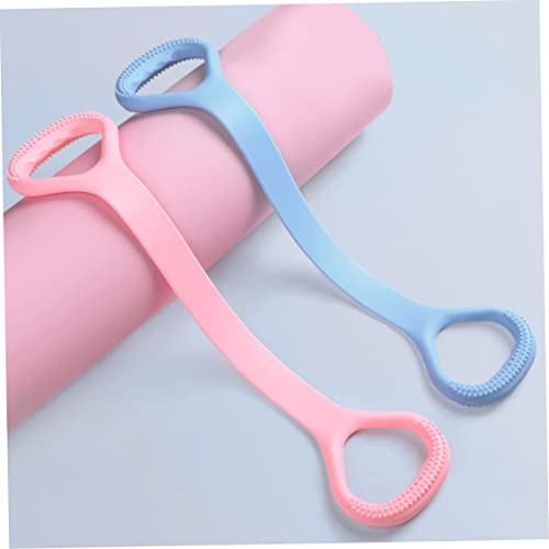 Bandas de Resistencia Brazo Atrás Entrenamiento de Estiramiento Cuerdas de Estiramiento Bandas Equipo de Ejercicio Fitness Resistencia Banda con Asas para el Rosa de Yoga