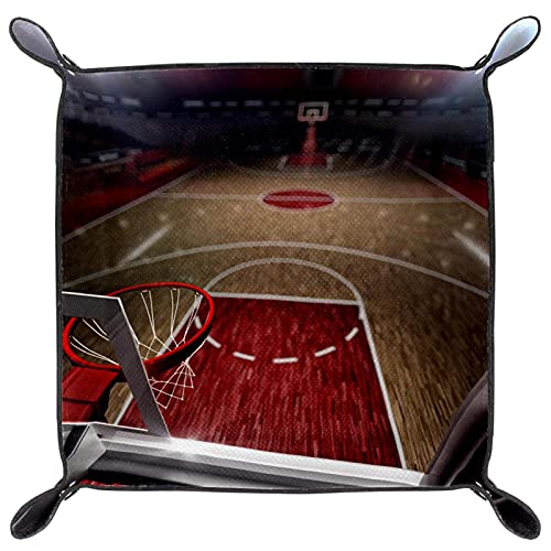 Bandeja organizadora de Catchall valet para hombres y mujeres llaves para limpieza de monedas de mesa para oficina en casa Cesta de la cancha de baloncesto Bandeja organizadora de Catchall valet para hombres y mujeres llaves para limpieza de monedas de mesa para oficina en casa Cesta de la cancha de baloncesto