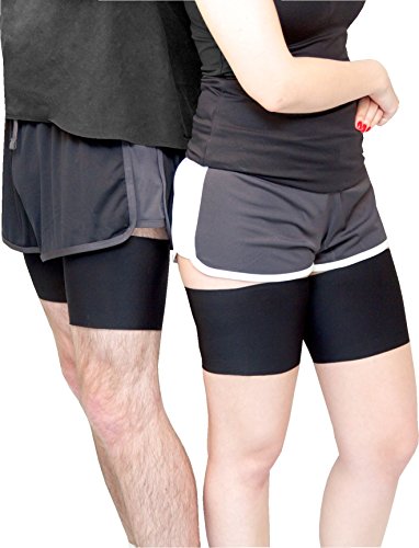 Bandelettes - Original Ligas Elásticas Patentadas Antirrozaduras Para Muslos – Beige UNISEX 6” Talla S (A-53-57 cm)