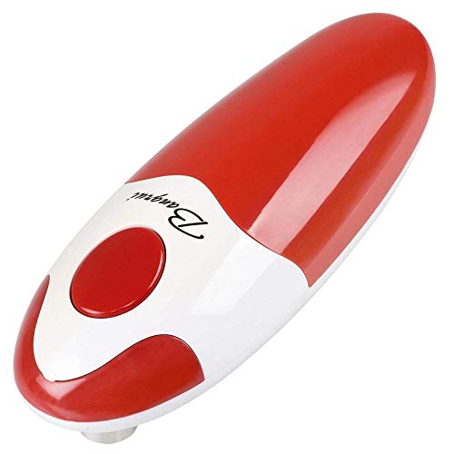 Bangrui Abrelatas eléctrico, abrelatas para restaurantes, abrelatas de Cocina, los Bordes Son ordenados y Lisos, Interruptor táctil, abrelatas automático, Mejor opción de los Cocineros! (Rojo)