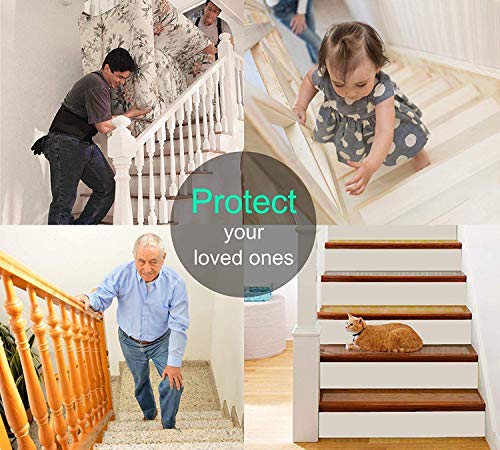 BangShou 15 Unidades Cinta Antideslizante Transparente con Herramienta de Instalación Cinta Antideslizante para Peldaños de Escalera (15x80cm)