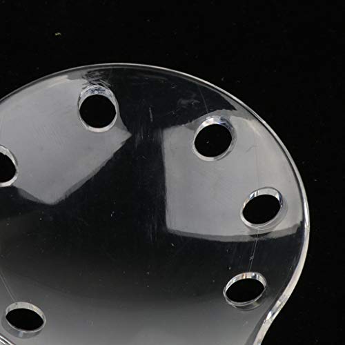 Baoblaze Protector Ocular con Visor de Plástico con Orificios Sin Cubierta de Tela - Claro 8 orificios