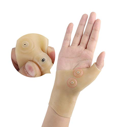 Baoblaze Terapia Magnética Muñeca Soporte de Mano Artritis Alivio del Dolor Guante Impermeable