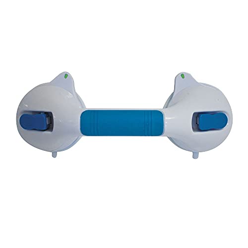Barra asidero de ventosas para baño, 29 cm, Con indicador de seguridad