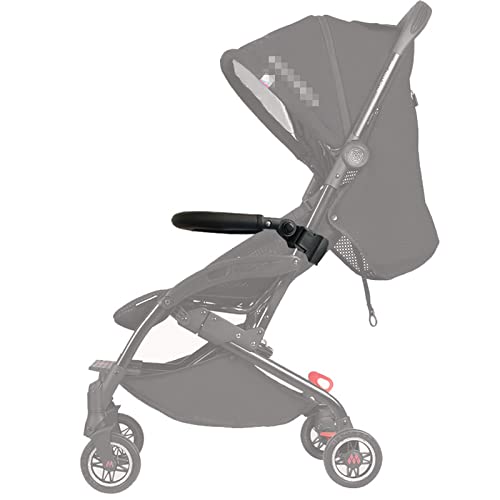 Barra de seguridad para cochecito Maclaren Atom, accesorio para cochecito de bebé, piel sintética, reposabrazos ajustables, paragolpes (ajustable)