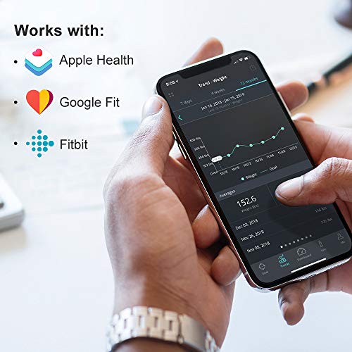 Báscula Grasa Corporal Báscula de Baño- Báscula Inteligente Bluetooth, Medición de Alta Precisión el Peso Corporal, Porcentaje de Grasa Crporal, Masa Muscular, IMC, Grasa Visceral