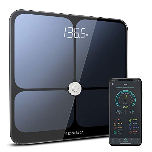 Báscula Grasa Corporal Báscula de Baño- Báscula Inteligente Bluetooth, Medición de Alta Precisión el Peso Corporal, Porcentaje de Grasa Crporal, Masa Muscular, IMC, Grasa Visceral