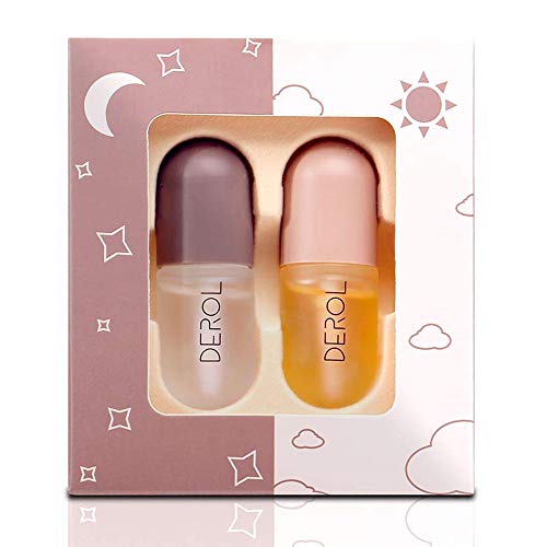 Base humectante con brillo de labios más voluminoso, suero realzador de labios y cuidado de labios natural, cuidado de día y noche, realzador de labios natural para labios más suaves y duraderos