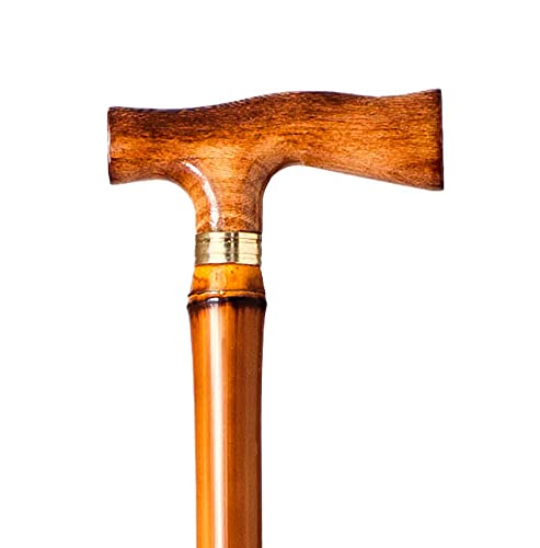 Bastón muletilla Caminar de bambú con puño Madera (609)