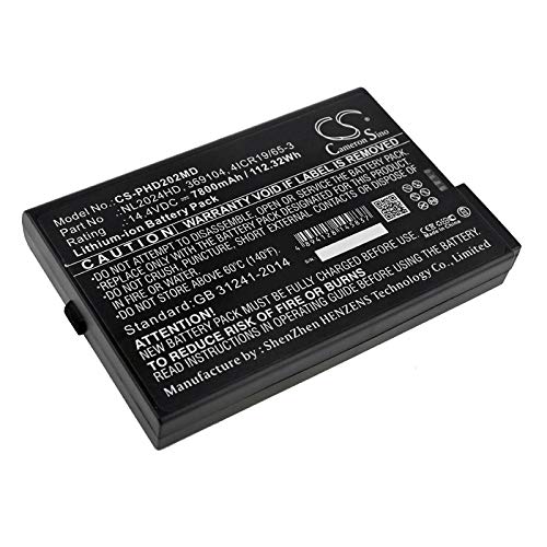 Batería de repuesto para concentradores de oxígeno Philips EverGo, EverGo REF 900-12, Respironics EverGo, Respironics SimplyGo, Sparq 14.4V/7800mA
