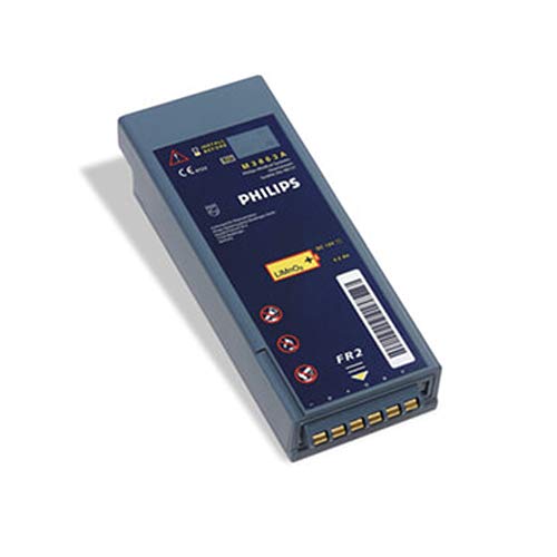 Batería Phlips FR2 desfibrilador. Parte nº M3863A. Larga duración 4 años, 12V y 4,2Ah