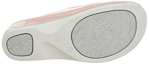 Batz Rea Sandalias Zuecos Zapatillas Zapatos de Cuero Mujer, Rosa, EU 39