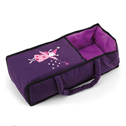 Bayer Design 15012Ab, Cochecito de Muñecas, Plegable, Ajustable, Transformable, Combolsa, Cama, Porta, Lila, Color