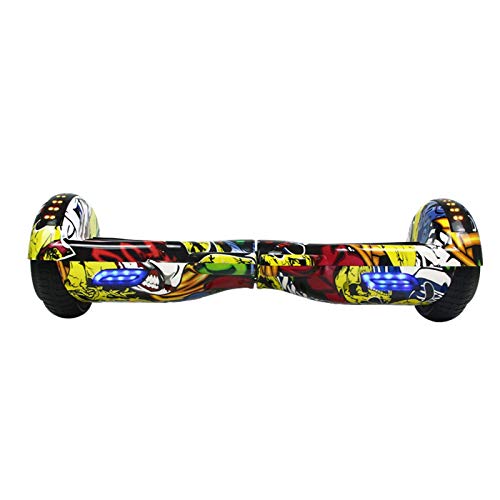 BBGSFDC Niños Adulto Balance Scooter Scooter eléctrico niños 6.5 Pulgadas Bluetooth Música Pensamiento Somatosensory Twisting Coche Smart Scooter
