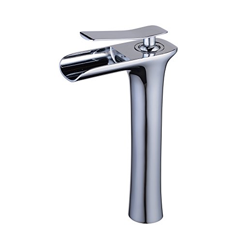 Beelee BL9009HC-AFSingle - Grifo para lavamanos, grifo para lavamanos, acabado cromado pulido