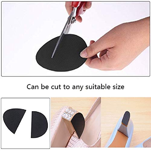 Beikalone 5 pares de adhesivos antideslizantes para zapatos, goma antideslizante autoadhesiva