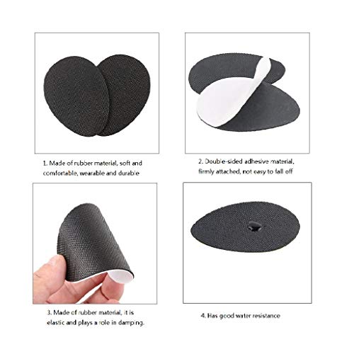 Beikalone 5 pares de adhesivos antideslizantes para zapatos, goma antideslizante autoadhesiva