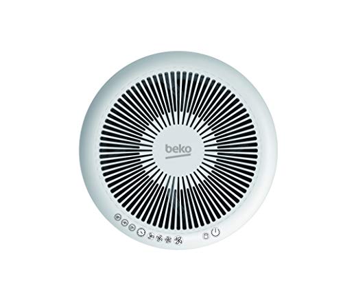 BEKO Purificador de aire ATP5100I, certificado Airmid para la eliminación del 99,97% de los virus gripales A (H1N1), filtro HEPA 13, filtro de carbón activo, prefiltro e ionizador integrado.