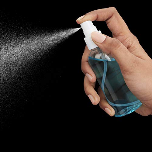 Belle Vous Atomizador Perfume Pequeño 80 ml Frasco Vacío (Pack de 20) Frascos para Perfume con Tapa – Bote Plástico Rellenable Anti Derrame para Aceites Esenciales, Perfume, Líquido – Tamaño de Viaje