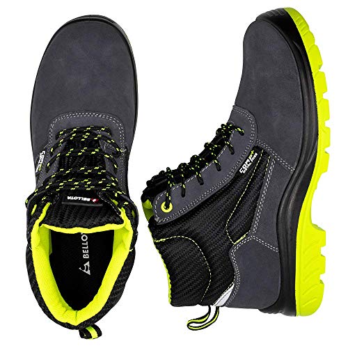 Bellota 7230941S1P Bota de Seguridad, Negro, Verde, 41 EU