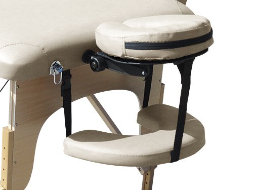 BELTOM Camilla de Masaje 3 Zonas Nuevo Modelo portatil Mesa Cama Banco Plegable Reiki - Crema