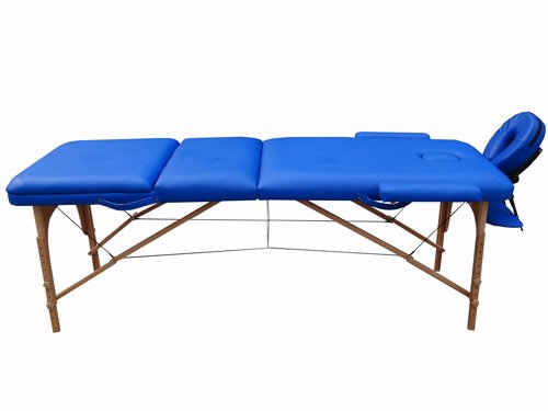 BELTOM Camilla de Masaje 3 Zonas portatil 195 x 70 cm. Mesa Cama Banco Plegable Reiki Fsioterapeuta - Azul