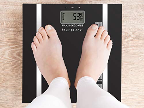 Beper Body Trainer - Báscula de baño con medidor de grasa corporal