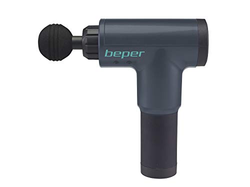 BEPER P302MAS001 Pistola Masaje, Masajeador de percusión recargable Masajeador de Percusión Profundo para Relajación Recuperación Fatiga, Masajeador de Mano Electrico con 6 velocidad