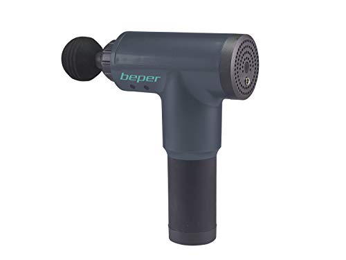 BEPER P302MAS001 Pistola Masaje, Masajeador de percusión recargable Masajeador de Percusión Profundo para Relajación Recuperación Fatiga, Masajeador de Mano Electrico con 6 velocidad