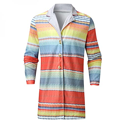 Berimaterry Abrigos Hombre Larga de Paño de Lana Ropa Hombre Invierno Rebecas Hombre Señores Elegantes Chaqueta Hombre Cuello Mao Cárdigans Hombre Casual Originales Baratos Bolsillo Abrigos de Hombre