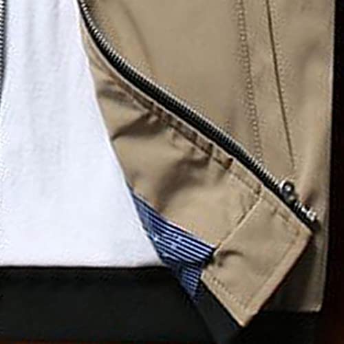 Berimaterry Chaqueta Hombre Invierno de Cuello Mao Cárdigans Hombre Casual Abrigos Delgada Ropa Hombre Chaqueta Softshell de Hombre Moda Cazadora Estilo Cargo para Hombre Rebecas Hombre 2021