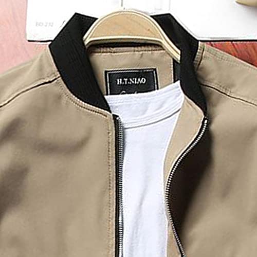 Berimaterry Chaqueta Hombre Invierno de Cuello Mao Cárdigans Hombre Casual Abrigos Delgada Ropa Hombre Chaqueta Softshell de Hombre Moda Cazadora Estilo Cargo para Hombre Rebecas Hombre 2021