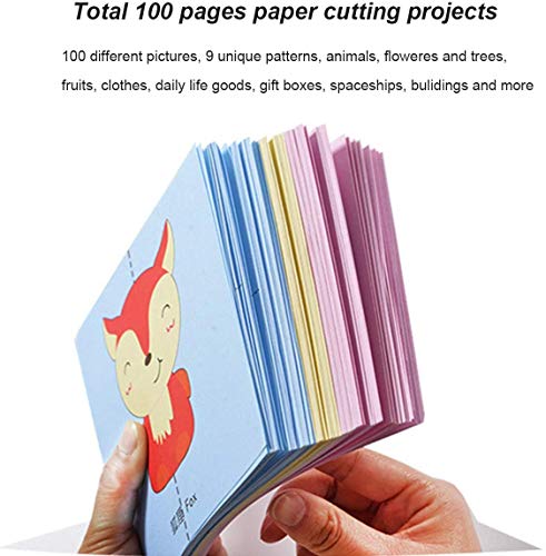 Berry President Juego de actividades de corte de papel con tijeras, tijeras para niños, tijeras de bricolaje para niños y niñas en el jardín de infancia