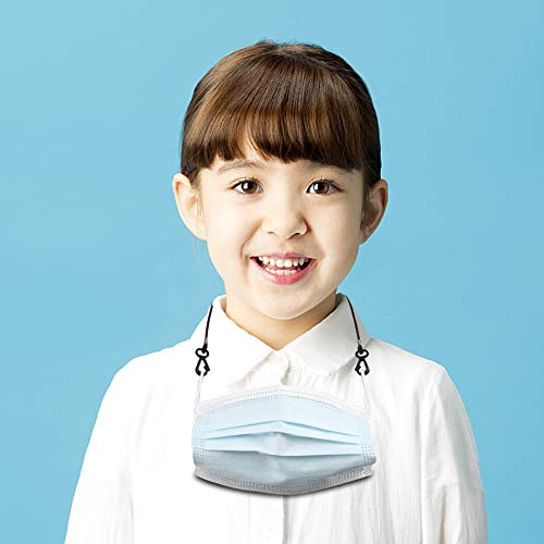 BESINPO Protector Orejas para Mascarilla Gancho,para Mascarilla Orejas y Cuerda para Sujetar Cuello Ajustable,Aliviar las Presión de Cara y Orejas,Despídete del Dolor Orejas para Niño/Adulto-4PC.