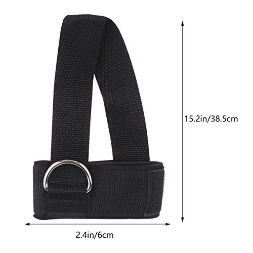 BESPORTBLE 2 Piezas Correa de Tobillo de Gimnasio Anillo D Puños de Tobillo Ejercicios de Piernas Levantamiento de Pesas Vendas de Tobillo Correa Equipo de Fitness para Mujeres Hombres