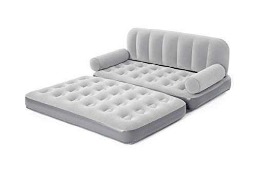 Bestway Sillón de Relax y Tumbona, Gris, 188 x 152 x 64 cm
