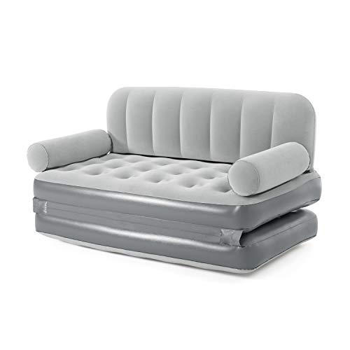 Bestway Sillón de Relax y Tumbona, Gris, 188 x 152 x 64 cm