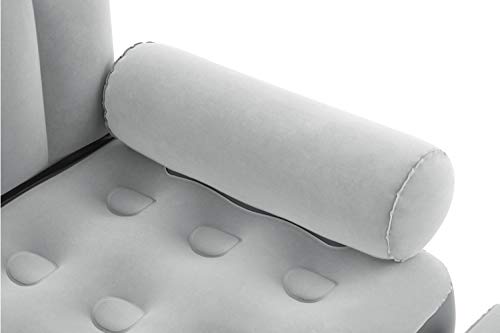 Bestway Sillón de Relax y Tumbona, Gris, 188 x 152 x 64 cm