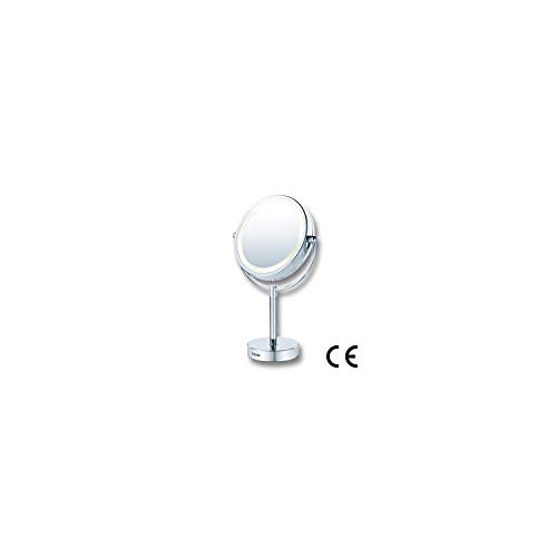 Beurer Espejo Cosmético de Maquillaje con Luz 17 cm BS 69 Color Cromado Plástico