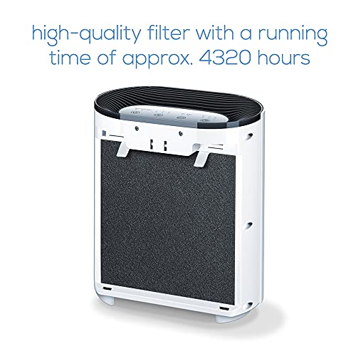 Beurer LR 200/210 693.01-Set purificador de Aire LR-200/210 HEPA13 con Rendimiento del filtrado del 99.95% y Filtro de carbón Activo