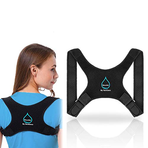 BEWATER™ Corrector de Postura Espalda - Nueva versión 3.0 - Espalda Recta Mujer Hombre Niños – Enderezador de Espalda Transpirable - Corrector Postural Ajustable