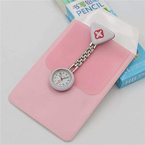 B/H Reloj de Bolsillo Enfermera Prendedor Broche,Doctor Robe Clip de Correa Colgante,Reloj de Bolsillo de Cuarzo de moda-01,Reloj de Bolsillo de Cuarzo a Prueba de Agua