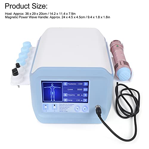 BHDK Máquina de Terapia de Ondas de Choque ED, 180W ED Masajeador de Alivio del Dolor Muscular Máquina de Ondas de Choque Extracorpórea Profesional ED Masajeador Muscular para Disfunción Eréctil(EU)